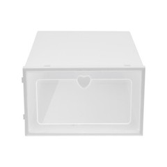 20pcs Stackable Shoe Storage Box Durable Plastic Sneaker Display Case Organizer