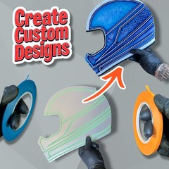 Flexible Vinyl Fine Line Masking Tape for Automotive Custom Paint, No Residue…