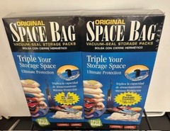 Original Space Bag~ Vacuum Seal & Storage Packs~ 4 Large~2Jumbo~2 Medium Travel~