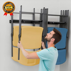 2Pack Folding Chair Storage Rack Chair Hangers for Garage Wall Garage