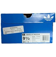 Adidas Gazelle Indoor Storage Shoe Box w/Tissue Sz 9 1/2 *EMPTY BOX ONLY* Blue