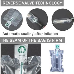 50 Pack Clear Inflatable Air Packaging Bags (4×6 in) with Free Pump for Shipping