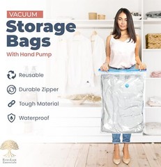 5/10 x Jumbo Vacuum Storage Bags Travel Space Saver Garment Seal Clothes