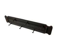 Wall Hung Coat Rack Hanger Modern Contemporary Painted Slate Gray Wood Entryway