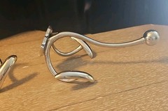 *2* Tri-Hook Polished Chrome Wall Mount Coat Hooks