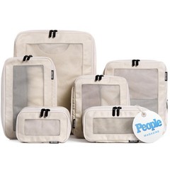 Compression Packing Cubes for Travel – Luggage Organizer Bags – Double Zipper…