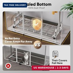 HOKEEPER Clothes Rack with Cover Clothing Racks for Hanging Clothes Heavy Duty G