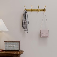 Rust-Resistant Antique Brass Coat Hooks – Stylish Wall Rack for Coats and Towels
