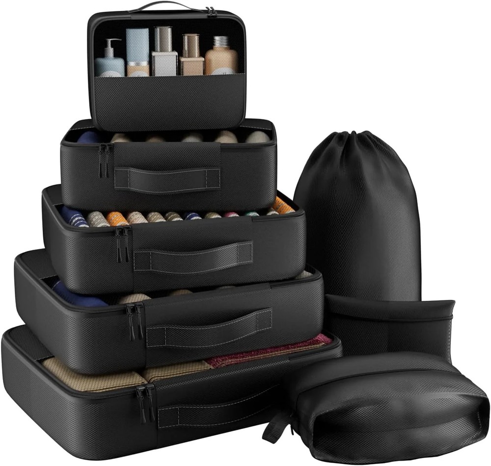 8 Set Packing Cubes for Travel,Luggage Organizers for Travel Accessories