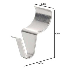 10 Pcs Vinyl Siding Hooks Heavy Duty Stainless Steel Low Profile No Hole Hanger