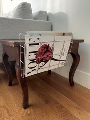 Chrome Wire Magazine Rack