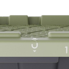 27 gal. Tough Storage Tote in Black and Army Green
