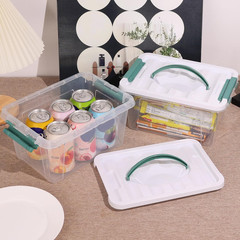 6-Pack 6 Quart Clear Plastic Storage Bins with Lids and Handles