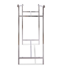 Econoco K40 Adjustable Double Bar Garment Rack 60″ Chrome Retail