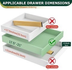 Kitchen Drawer Dividers 6 Pack Expandable Bamboo Organizers Large Adjustable