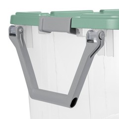 Sterilite Extra-Large Wheeled Rugged Storage Bin, 160 Quart Durable Clear Storag