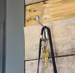 10 PACK SET! Wall Mounted Contemporary Metal Dual Coat Hooks – Polished Chrome