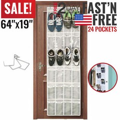 Over The Door Shoe Organizer Rack Hanging Storage Holder Hanger Bag Closet
