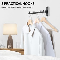 Swing Clothes Hanger Rack 9.45 Inch 304 Stainless Steel Folding Drying Rack