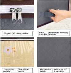 Budding Joy 90L Under Bed Storage Containers, Closet Organizers and Storage Bins