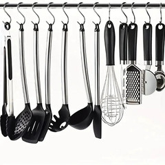 10pcs Stainless Steel S Hooks Multi-Purpose Hanging Storage Hooks – NEW