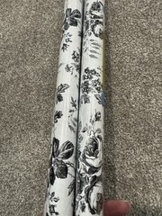 Contact Quick Cover Toile Black 18″ x 1.5 Yards Washable 2 Rolls USA