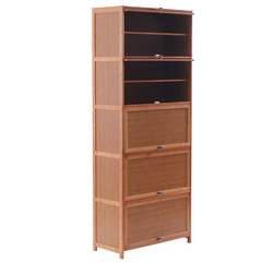 10-Tier Bamboo Shoe Rack Cabinet Organizer Wooden Shelf Stand Storage Book Shelf