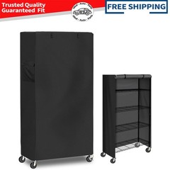600D Oxford Cloth Thick Storage Shelf Cover (48″W x 24″D x 72″H)