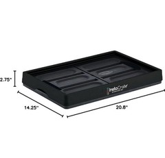 GreenMade InstaCrate Collapsible Storage Bin 12 Gallon Black Plastic