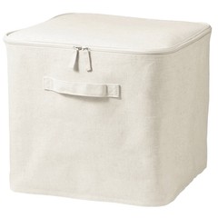 MUJI Soft box L size Width 35 x Depth 35 x Height 32 cm Polyester linen Lid type