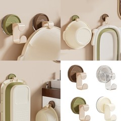 Practical Suction Cup Hook Holds Several Basins Easy Installation No Drilling
