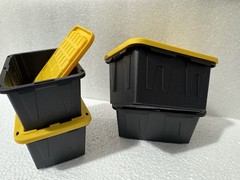 Set Of 4 Lowe’s Teeny Tote Tiktok Viral Mini Plastic Storage Totes New 2025 Gift