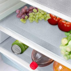 8 Pcs Refrigerator Liners Mats 8 Pack(17.7×11.6"）, Clear