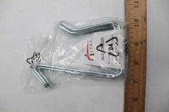 (2-Pk) Alera Single Sided Partition Garment Hook Steel Silver ALE-CH1SR