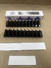 2-Pack Hat Cap Organizer Wall Mounted Spring Force Auto Hold Storage Rack Black