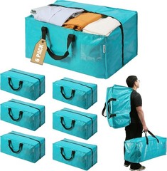 WORKPRO 6 Pack Extra Large Moving Bags Heavy-Duty Storage Tote for Space Saving