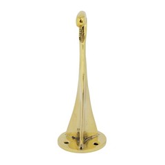 Solid Brass Lamp or Basket Holder Hook Wall Mounted Polished Gold Finish 5 inch