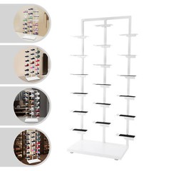 Stackable Commercial Shoe Rack Display Cabinet Three-post Single-sided Shoe Rack