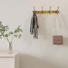 Rust-Resistant Antique Brass Coat Hooks – Stylish Wall Rack for Coats and Towels