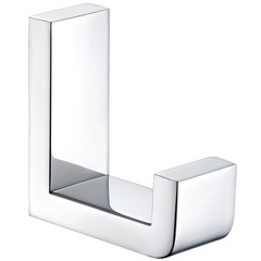 Bath Towel Hook Polished Chrome 304 Stainless Steel L Shape Coat Hanger Wall