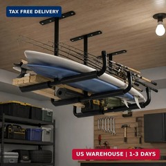 4 Pack Garage Ceiling Storage Racks, 17″ Overhead Garage Storage Rack & Ceiling