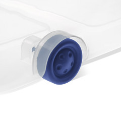 2 Pack Sterilite Underbed Storage Bin 66Qt Wheeled Clear Latching Lid Tote