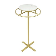 Floor-Standing Display Clothes Shelf Adjust Gold Rotatable Round Garment Rack US