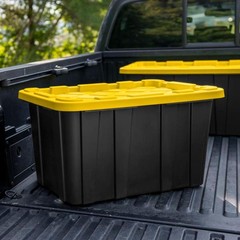 Heavy Duty Industrial Storage Tote Stackable Plastic Bins Utility Organizers