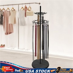 Floor Standing Belt Display Rack 66in Metal Retail Tie Rack Hanger Organizer