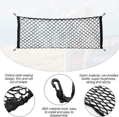 Car Rear Cargo Net, Adjustable Elastic Storage Organizer Net, Trunk Cargo Storag