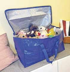 Extra Large 24-Gallon Heavy-Duty Moving & Storage Bag w/ Zipper Close & Handles