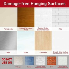 2 Packs 3M Command 2 Medium Utility Hooks & 4 Adhesive Strips Per Pack Max 3 lb