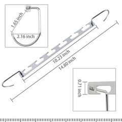 6 Pack Metal Wonder Closet Hanger Organizer Hook Space Saving Clothes Rack NEW