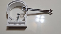 10-Pack 4″ White Pipe Hangers | Surface Mount Polypropylene | Durable One-Piece